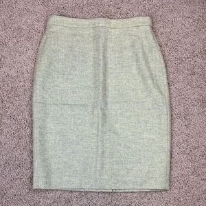 NWT Pure collection Moon wool pencil skirt mint herringbone sz 6